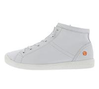 Softinos Femme Sneakers Isleen 2, Dame,Chaussures de Skateboard,Semelle intérieure Amovible,Chaussure de Sport,High-Top,Blanc (White),41 EU / 7.5 UK