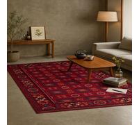 Softlyle Tapis Extra Salon 200 x 300 cm Tapis Lavable Poil Ras Moelleux Décoration Interieur pour Chambre Salle à Manger Traditional Red Purple Blue Beige