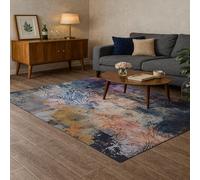 Softlyle Tapis Salon Grand 160 x 230 cm Tapis Chambre Lavable pour Salle à Manger Confortables Chambre Traditional Blue Red Orange Purple Gray Black