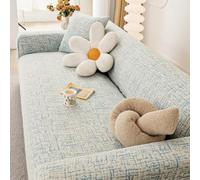 SOFTNEST Couverture de canapé à l'épreuve des Rayures de Chat et élastique élevé, canapé Tout Compris pour Le Salon, Coussin de Chenille antidérapant(Sky Blue,3 Seater Sofa)