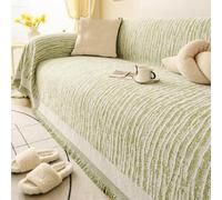 SOFTNEST Housse de canapé imperméable et antidérapante - Protection Lavable en Polyester (Couleur Unie) pour Chiens et Chats(Green 2,F)