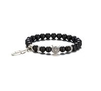 Softones Bracelet en perles de 8 mm pour femme - Fait à la main - Pierre naturelle - Cadeau pour femme et homme - Bracelet d'énergie spirituelle, 7.5 inch, Cristal Pierre, Agate