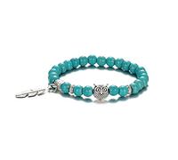Softones Bracelet en perles de 8 mm pour femme - Fait à la main - Pierre naturelle - Cadeau pour femme et homme - Bracelet d'énergie spirituelle, 7.5 inch, Cristal Pierre, Agate