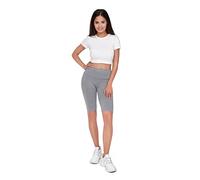 SOFTSAIL Cuissard Taille Haute Femme I Mesdames Short Leggings Sport Gym Yoga Bike Shorts I Legging Court avec Ceinture de contrôle du Ventre I Legging 1/2 Extensible et Respirant I Tailles M-6XL