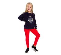 SOFTSAIL Legging en Coton Extensible Ultra Doux pour Fille Couleur Unie