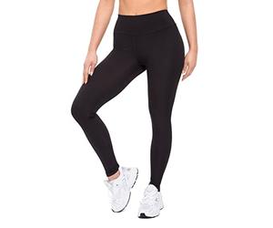 SOFTSAIL Leggings côtelés Taille Haute pour Femme Pantalon de Yoga Extensible Push-up pour la Gym Vêtement de Sport pour Le contrôle du Ventre Respirant et Confortable, Taille S/M, Black