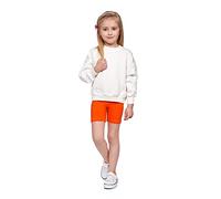 SOFTSAIL Leggings Filles Collants De Cyclisme Courte Danse Sportive en Coton Respirant Confortable Extensible Orange 12-13 Ans