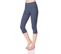 SOFTSAIL Leggings Longs pour Femmes en Coton Sport Taille Haute Leggings en Coton pour Femmes Loisirs Détente Pantalons Confortables pour Femmes pour l'Été, Denim 48
