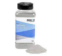 SoftSand Revêtement antidérapant Particules de caoutchouc - Gris - 1 L - Sable en caoutchouc idéal comme revêtement antidérapant - bateaux & piscines - Grain fin - À mélanger avec de la peinture