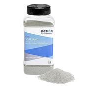 SoftSand Revêtement antidérapant Particules de caoutchouc - Gris - 1 L - Sable en caoutchouc idéal comme revêtement antidérapant - bateaux&piscines - Grain moyen - À mélanger avec de la peinture