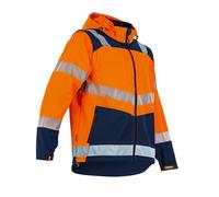 Softshell HV avec manches amovibles CIBLE ORANGE MARINE - LMA LEBEURRE - 2266 XXL