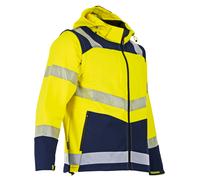 Softshell HV avec manches amovibles VISEUR JAUNE MARINE - LMA LEBEURRE - 2227 L