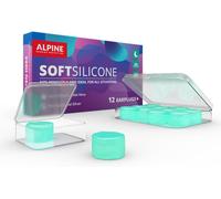 Softsilicone Noise Cancelling Ear Plugs For Sleeping,Swimming And Concentrating-Comfortable Solution To Prevent Snoring-28db Attenuation-Pack Of 12 Silicone Ear Plugs