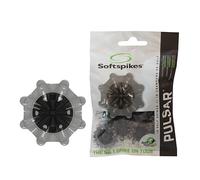 SOFTSPIKES Pulsar Fast Twist 3.0 Grey Pointes de Golf, Gris/Noir, Clamshell of 1 Set