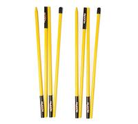 SoftSpikes PAAS301Y PrideSports Bâton de Golf pour alignement (Lot de 2), Jaune Unisexe-Adulte