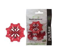 SOFTSPIKES Pulsar Fast Twist 3.0 Red Pointes de Golf, Cerise/Blanc, Bag of 1 Set