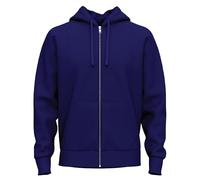 SoftSpun Sweat à capuche zippé pour homme | 100 % coton éponge bio pour homme avec fermeture éclair toute l'année | Sweat à capuche zippé mercerisé de qualité supérieure, Bleu marine vif, M