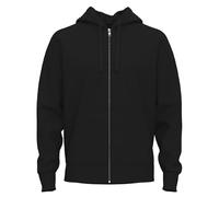 SoftSpun Sweat à capuche zippé pour homme | 100 % coton éponge pour homme fermeture éclair toute l'année | Sweat à capuche zippé mercerisé de qualité supérieure, Causticize Black, XL