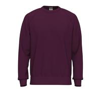 SoftSpun Sweatshirt pour Hommes | 100% Original Uni Raglan Col Rond en Coton Éponge pour Hommes | Sweatshirts Hommes Sans Capuche pour Toutes les Saisons, Casual, Travail et Gym, Bordeaux foncé, L