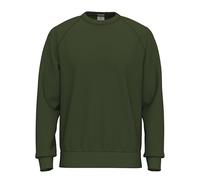 SoftSpun Sweatshirt pour Hommes | 100% Original Uni Raglan Col Rond en Coton Éponge pour Hommes | Sweatshirts Hommes Sans Capuche pour Toutes Saisons, Casual, Travail et Gym, Vert forêt, XL