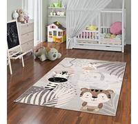 Softstar Kids - Tapis pour Enfants - Les Amis du Safari Gris - 5 Tailles