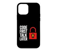 Software Developer Code First Talk Later Coque pour iPhone 12 Mini