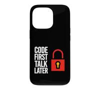 Software Developer Code First Talk Later Coque pour iPhone 13 Pro