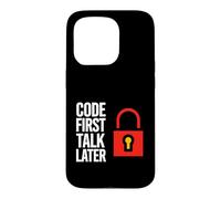 Software Developer Code First Talk Later Coque pour iPhone 15 Pro