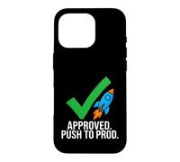 Software Developer Coding Approved Push to Prod Coque pour iPhone 16 Pro