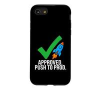 Software Developer Coding Approved Push to Prod Coque pour iPhone SE (2020) / 7/8