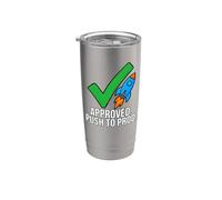 Software Developer Coding Approved Push To Prod Gobelet isotherme en acier inoxydable double paroi