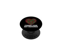 Software Engineer Commit Code Not Memories PopSockets PopGrip Adhésif