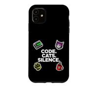 Software Engineer Introvert Code Cats Silence Coque pour iPhone 11