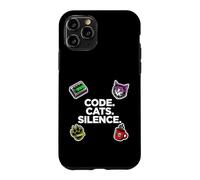 Software Engineer Introvert Code Cats Silence Coque pour iPhone 11 Pro