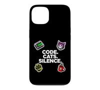 Software Engineer Introvert Code Cats Silence Coque pour iPhone 13