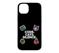 Software Engineer Introvert Code Cats Silence Coque pour iPhone 14 Plus