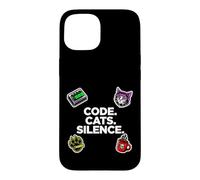 Software Engineer Introvert Code Cats Silence Coque pour iPhone 15