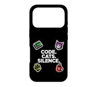 Software Engineer Introvert Code Cats Silence Coque pour iPhone 17 Pro