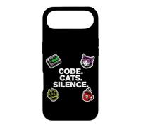 Software Engineer Introvert Code Cats Silence Coque pour iPhone Air