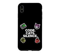 Software Engineer Introvert Code Cats Silence Coque pour iPhone XS Max