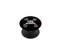 Software Engineer Introvert Code Cats Silence PopSockets PopGrip Adhésif