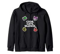 Software Engineer Introvert Code Cats Silence Sweat à Capuche