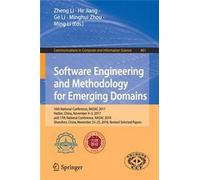 Software Engineering And Methodology For Emerging Domains