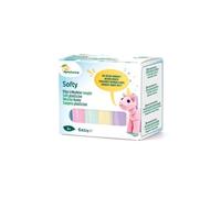 Softy - Assortiment 6 x 62g pâte à modeler enfant souple, pastel - Multicolore