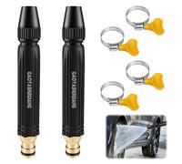 sofun Buse tuyau d’arrosage, lot de 2 avec colliers 16-25 mm