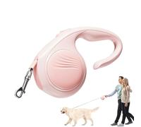 SOGA Corde de traction pour animaux de compagnie anti-enchevêtrement 3 m avec verrouillage Rétractable pour chiens, pour promenades en plein air, entraînement, voyages, randonnée