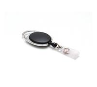 SOGEDEX Oval Badge Belt Winder with Strap Extension 70 cm Set of 5 Black