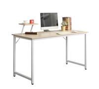 soges Bureau d'ordinateur Table Informatique avec Étagère de Rangement 100x50cm Postes de Travail Meuble de Bureau pour Ordinateur pour Salle à Manger, Salon, Cuisine