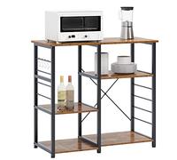 soges Étagère Four à Micro-Ondes Support Rack Cuisine Etagères de Cuisine Meuble Rangement Desserte de Cuisine pour Stockage, 90 x 39 x 83cm
