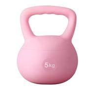 soges Kettlebell en PVC Souple, Rempli de Sable de Fer, avec Poignée Large Antidérapante, Exercices de Musculation et Fitness, Entraînement à la Maison et en Salle de Gym 5kg